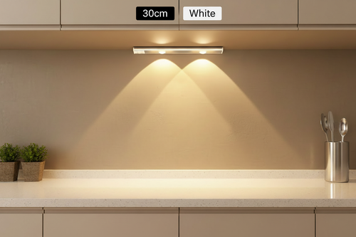 30cm White LED Light - Labeled