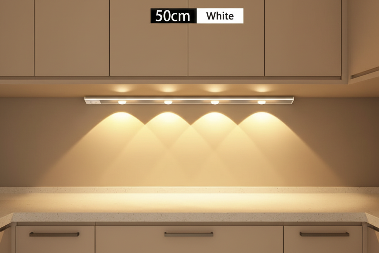 50cm White LED Light - Full View